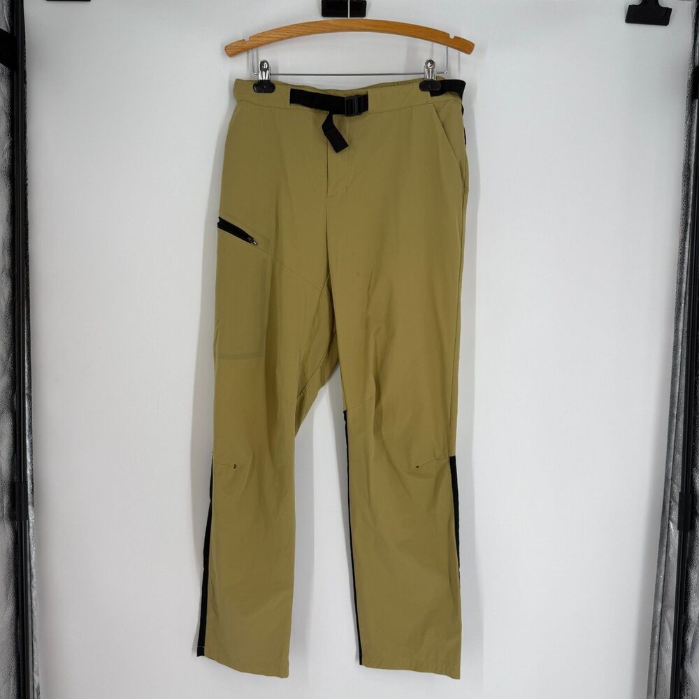 On Running Trek Pants Mens Large Stretch Beige Outdoor Run Hiking Camp Size M